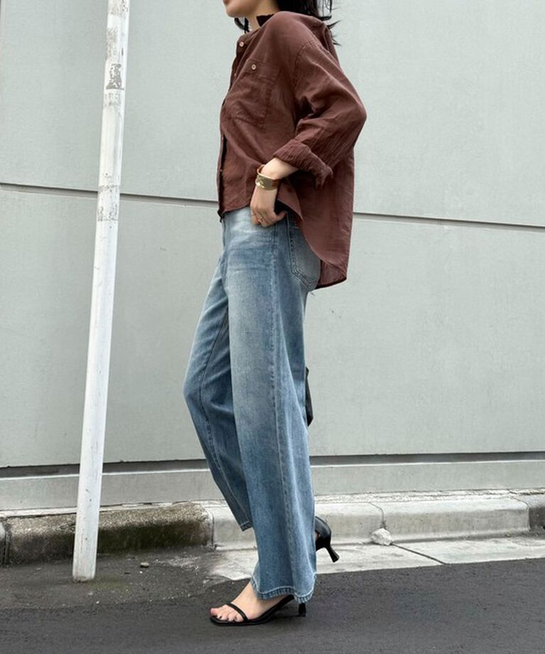 fredy emue「ラミークロップドシャツ」|シャツ・ブラウス|
