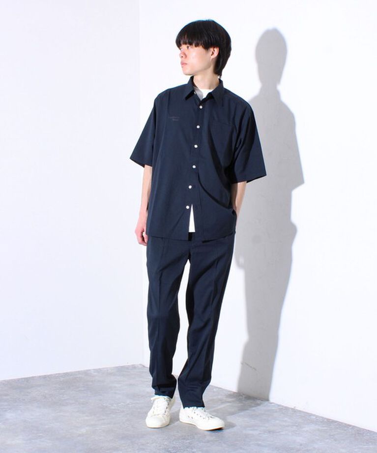 GLOSTER「【GLOSTER/グロスター】メッシュサッカー素材 テーパードイージーパンツ」|チノ|