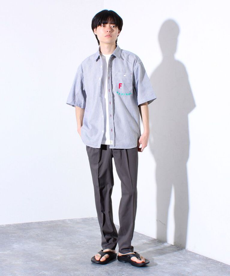 GLOSTER「【GLOSTER/グロスター】メッシュサッカー素材 テーパードイージーパンツ」|チノ|