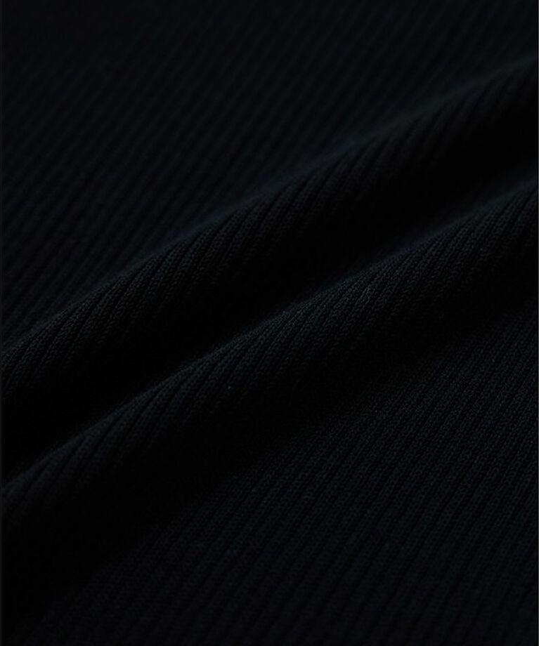 ROPE「【WEB・一部店舗限定】前後2WAYボートネックリブ5分袖ニット/洗える」|ニット・セーター|