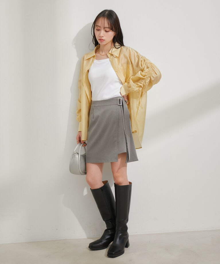 VIS「【SET】【マルチWAY】ウエストベルトラップスカート/ショートパンツ【洗える】」|その他|