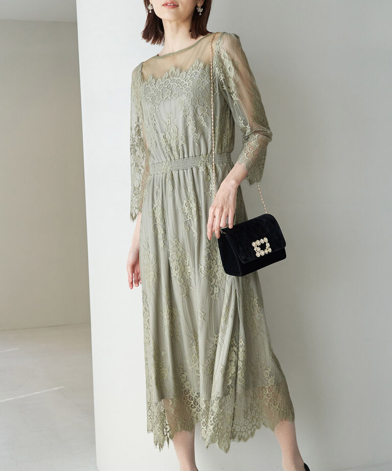 Rope’Picnic「【Mon E’toile/モンエトワール】【結婚式にも】レースDRESS」|ドレス|