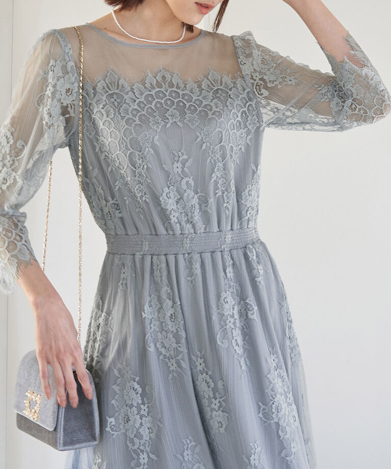 Rope’Picnic「【Mon E’toile/モンエトワール】【結婚式にも】レースDRESS」|ドレス|
