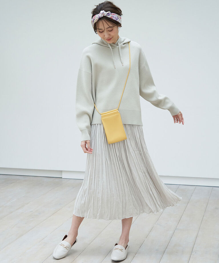 Rope’Picnic「サテンワッシャープリーツスカート」|スカート|