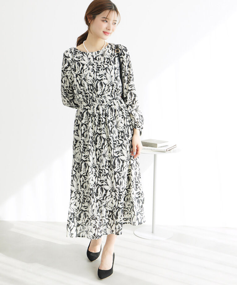 Rope’Picnic「【一部店舗限定】【Mon E’toile/モンエトワール】フェミニンプリーツワンピース」|ワンピース|