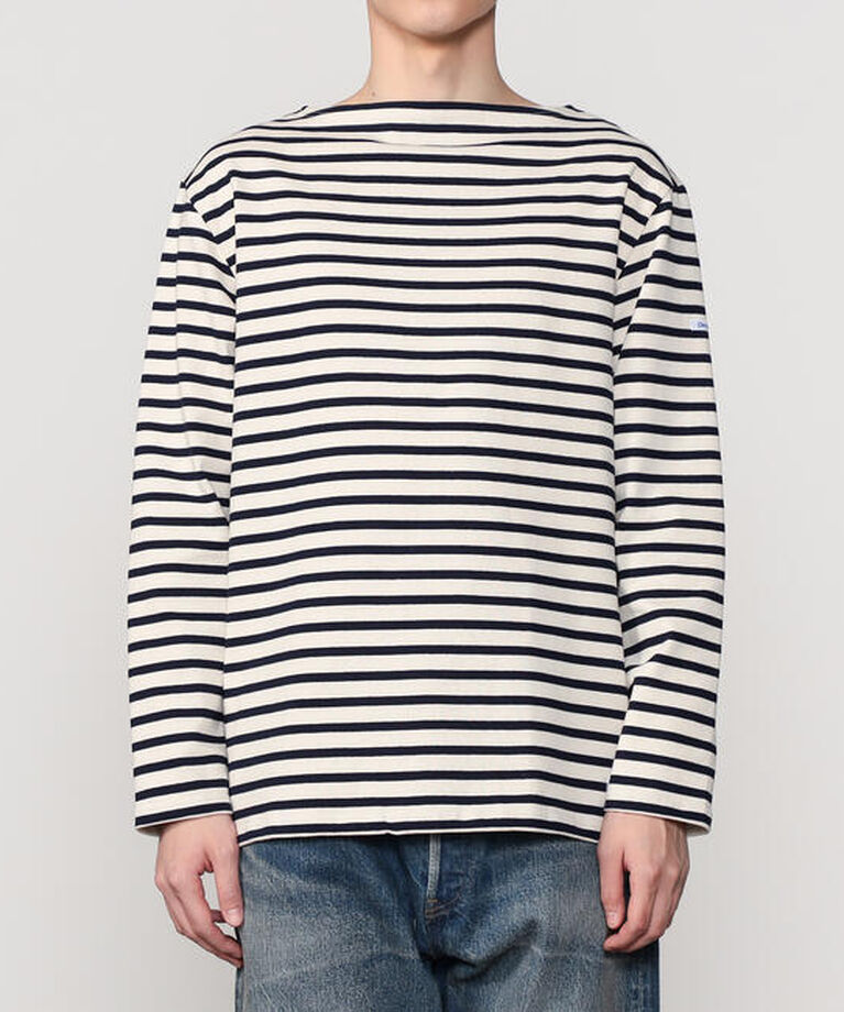 ORCIVAL「ORCIVAL | コットンロード フレンチバスクシャツ MEN」|Tシャツ・カットソー|ECRU系1