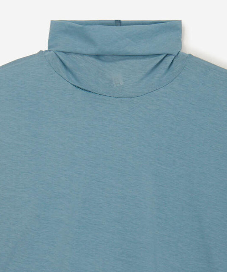 unfil「unfil | ツイストコットン シアーハイネック長袖Tシャツ WOMEN」|Tシャツ・カットソー|