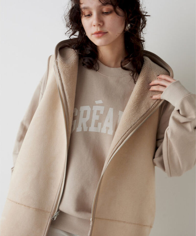 THE PAUSE「【THE PAUSE】ボアフードロングジレ」|ベスト・ジレ|