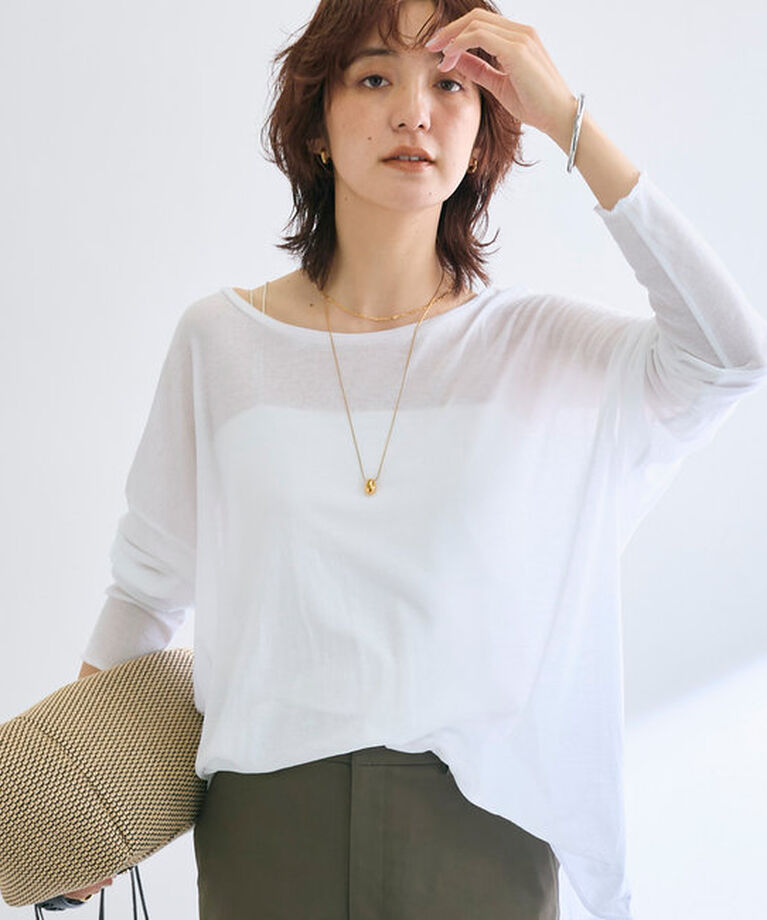  「【着回し力抜群◎】シアーフライスカットソー」|Tシャツ・カットソー|