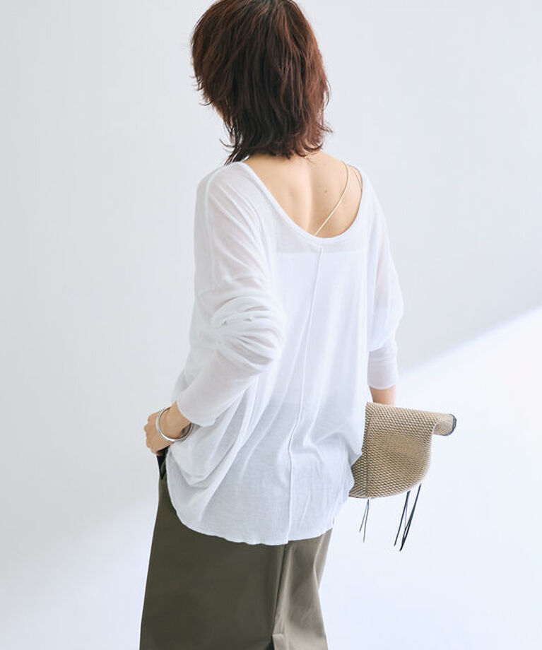  「【着回し力抜群◎】シアーフライスカットソー」|Tシャツ・カットソー|