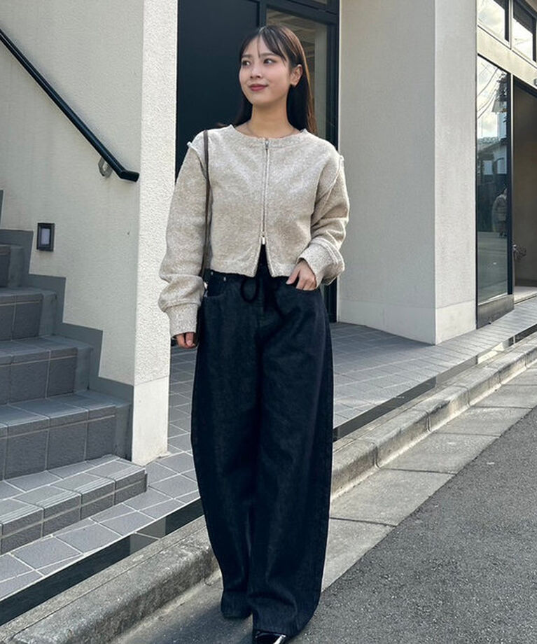  「メランジシャイニーカーディガン」|カーディガン|