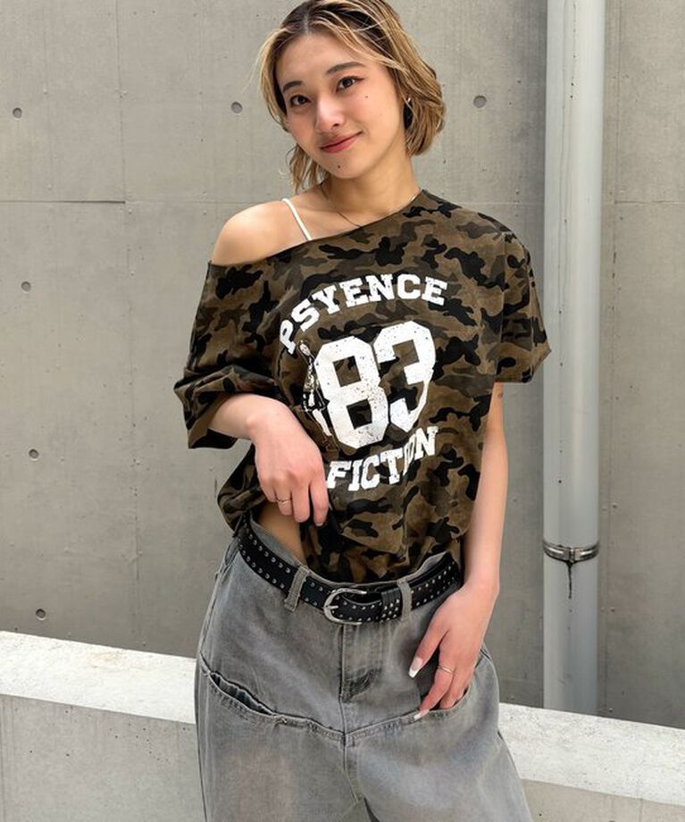  「【新色ドット柄登場】(一部予約)エリオットオフショルTEE」|Tシャツ・カットソー|
