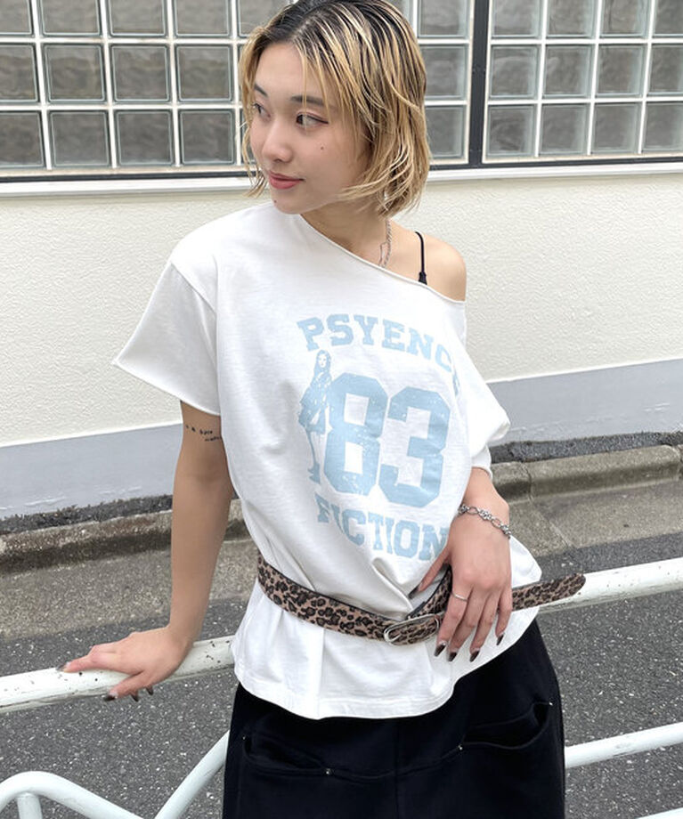  「【新色ドット柄登場】(一部予約)エリオットオフショルTEE」|Tシャツ・カットソー|