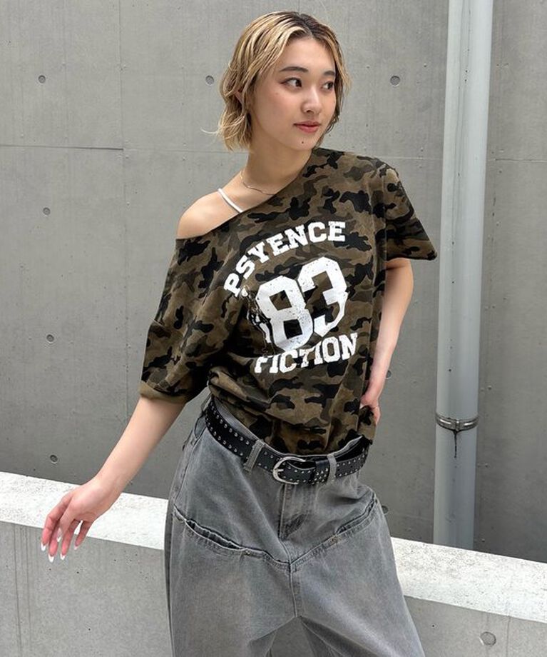  「【新色ドット柄登場】(一部予約)エリオットオフショルTEE」|Tシャツ・カットソー|