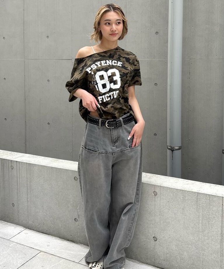  「【新色ドット柄登場】(一部予約)エリオットオフショルTEE」|Tシャツ・カットソー|
