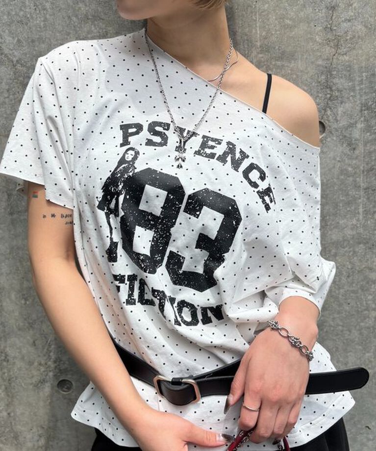  「【新色ドット柄登場】(一部予約)エリオットオフショルTEE」|Tシャツ・カットソー|オフホワイト