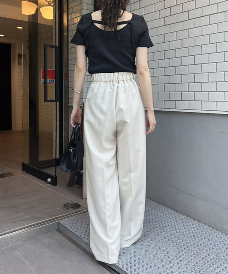  「【累計2万本突破！】【低身長・高身長サイズあり】2タックワイドパンツ」|チノ|