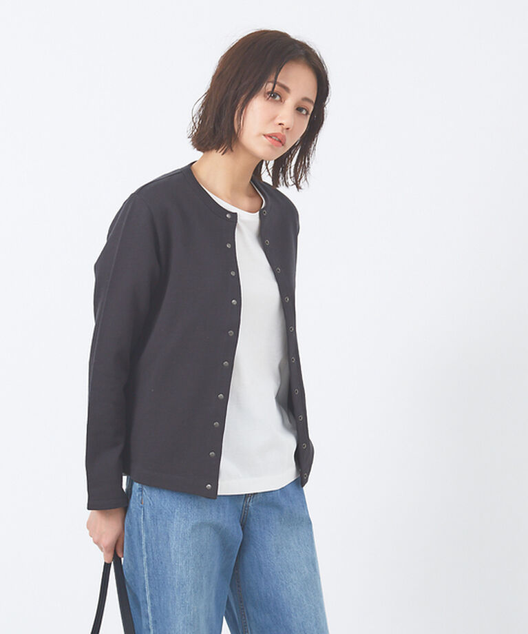 collex「シルケット裏毛カーディガン」|カーディガン|