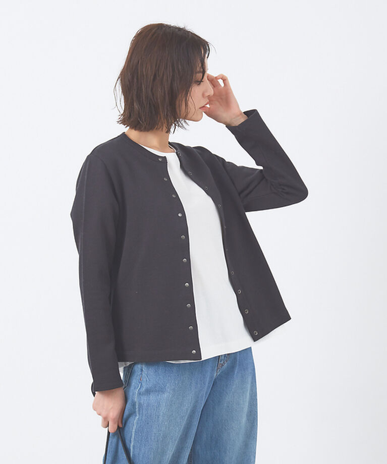 collex「シルケット裏毛カーディガン」|カーディガン|