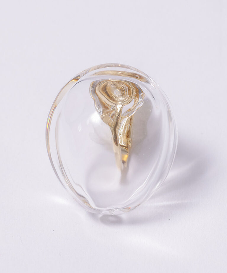 collex「【別注】【HARIO Lampwork Factory】イヤリングサンストーン」|ピアス|