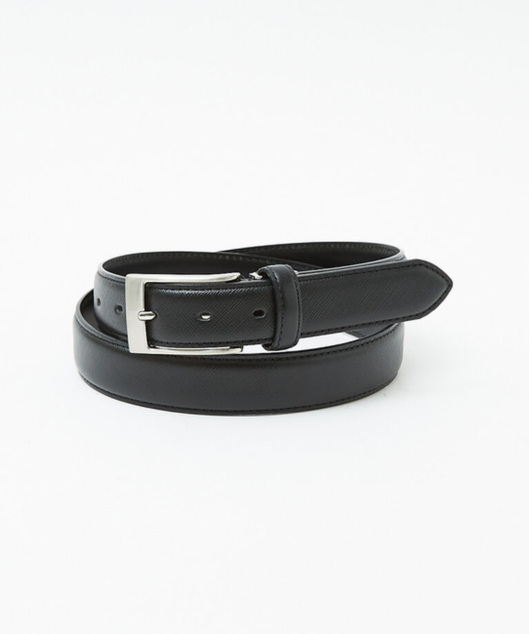 ABAHOUSE「【Made in Japan】サフィアーノ レザーベルト 30mm」|ベルト|ブラック