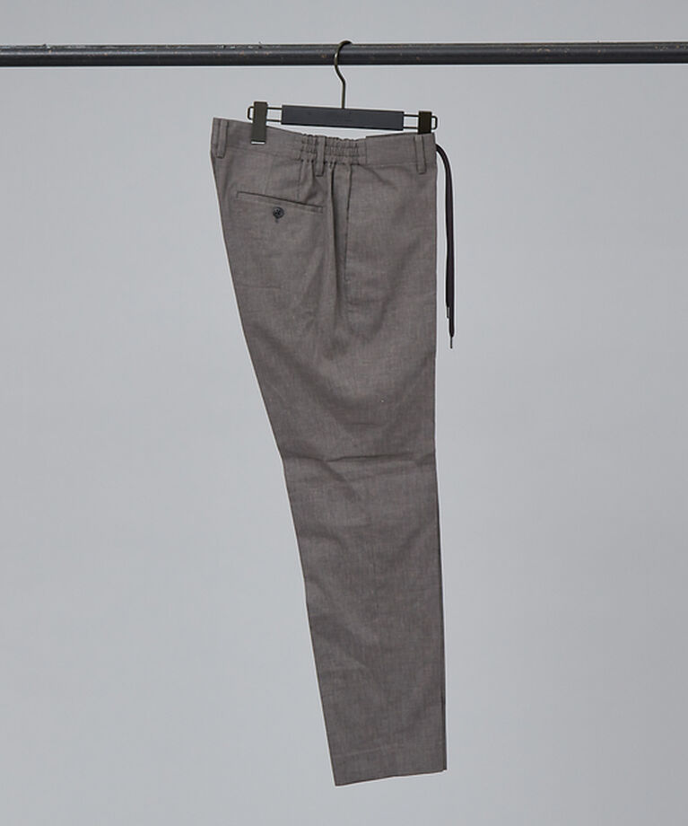 ABAHOUSE「【セットアップ対応】ソロストレッチ リネン テーパード パンツ / スラックス」|スラックス|