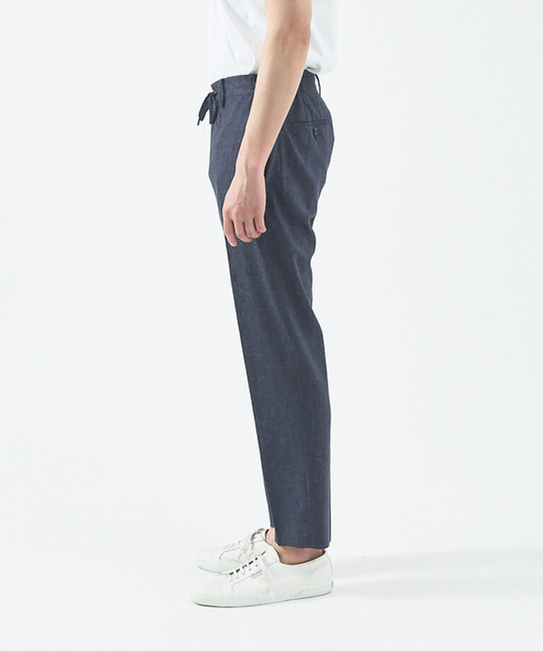 ABAHOUSE「【セットアップ対応】ソロストレッチ リネン テーパード パンツ / スラックス」|スラックス|