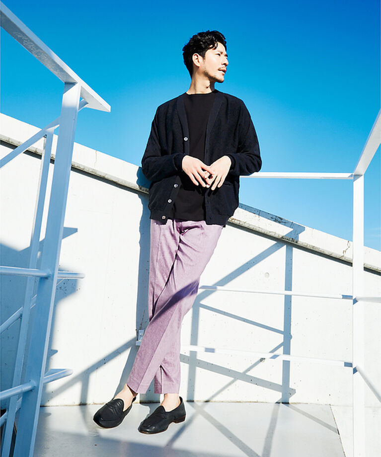 ABAHOUSE「【セットアップ対応】ソロストレッチ リネン テーパード パンツ / スラックス」|スラックス|