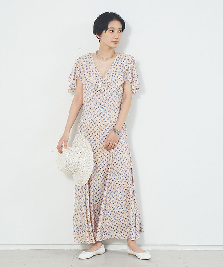 Rouge vif「フワラープリントワンピース」|ワンピース|