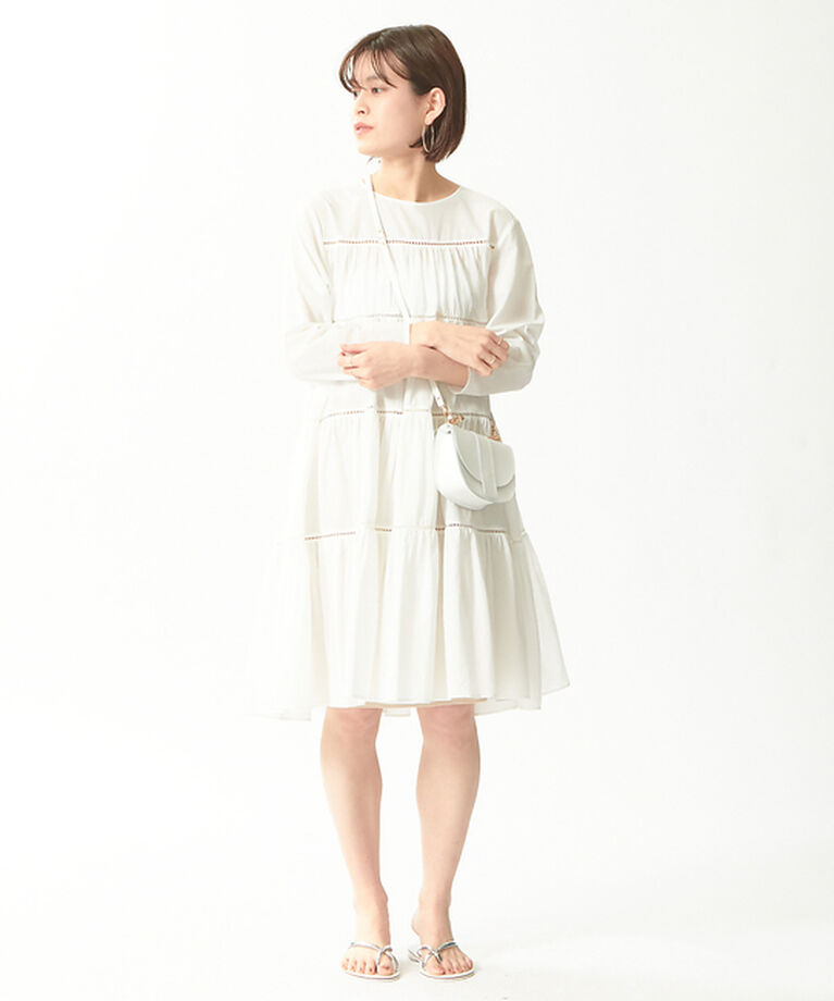 Rouge vif「ティアードローンミニワンピース」|ワンピース|