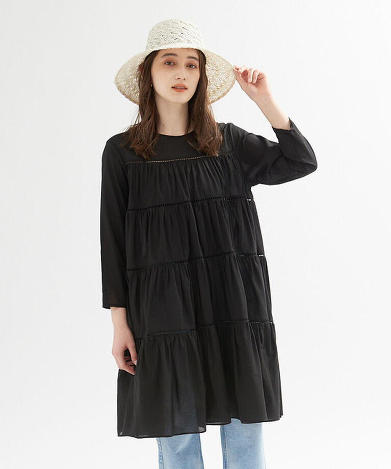 Rouge vif「ティアードローンミニワンピース」|ワンピース|