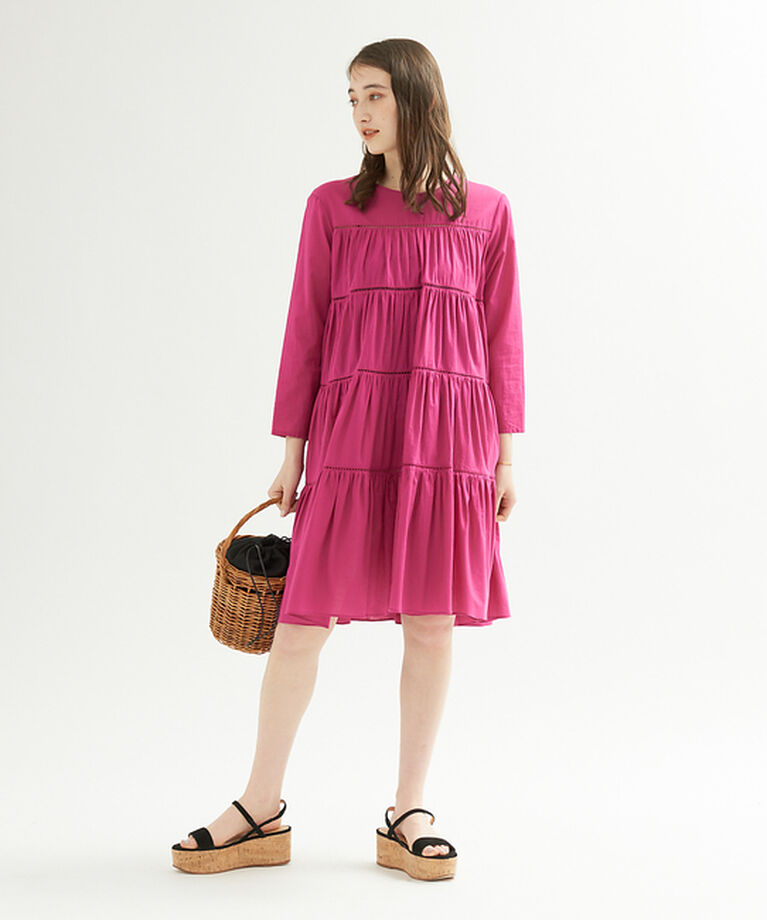 Rouge vif「ティアードローンミニワンピース」|ワンピース|