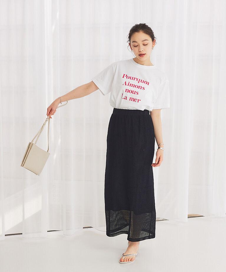 Rouge vif「メッシュスカート」|スカート|