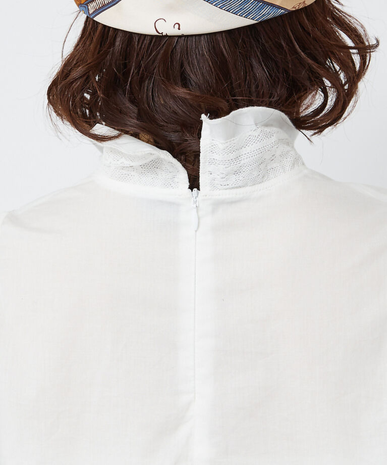 Rouge vif「レースハイネックブラウス」|シャツ・ブラウス|