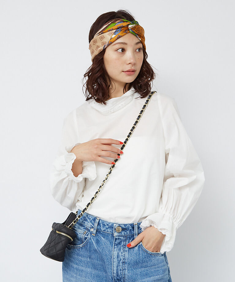 Rouge vif「レースハイネックブラウス」|シャツ・ブラウス|