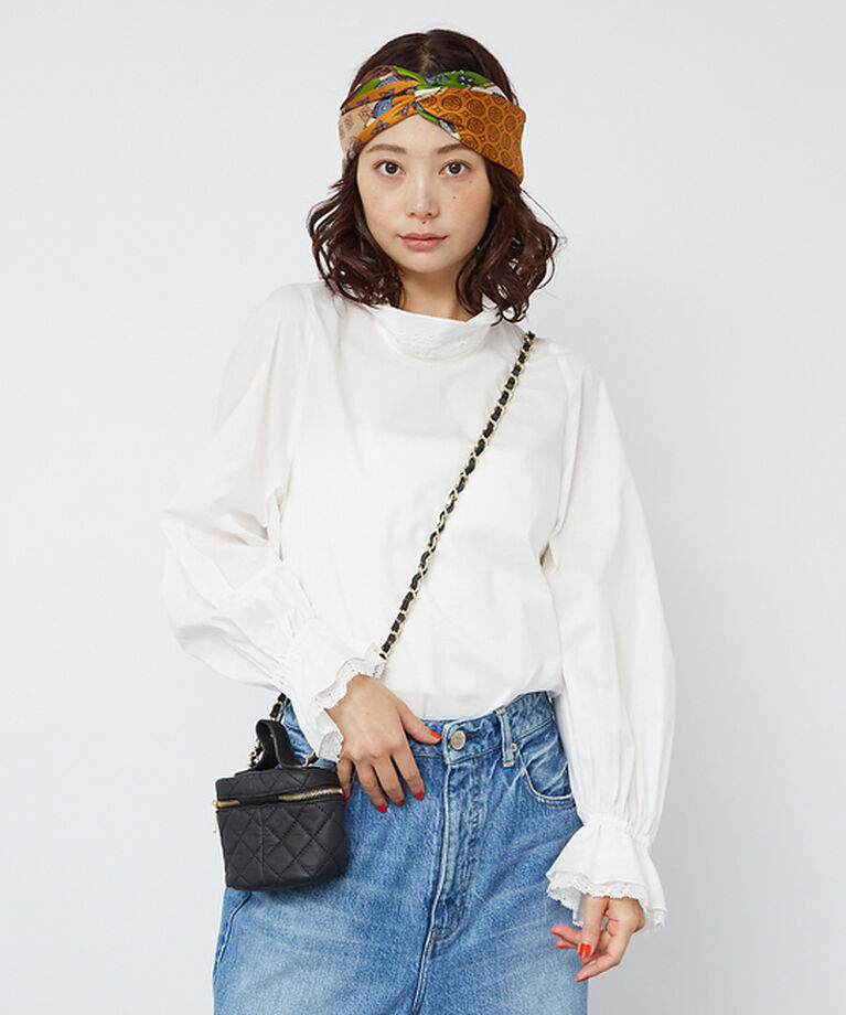 Rouge vif「レースハイネックブラウス」|シャツ・ブラウス|