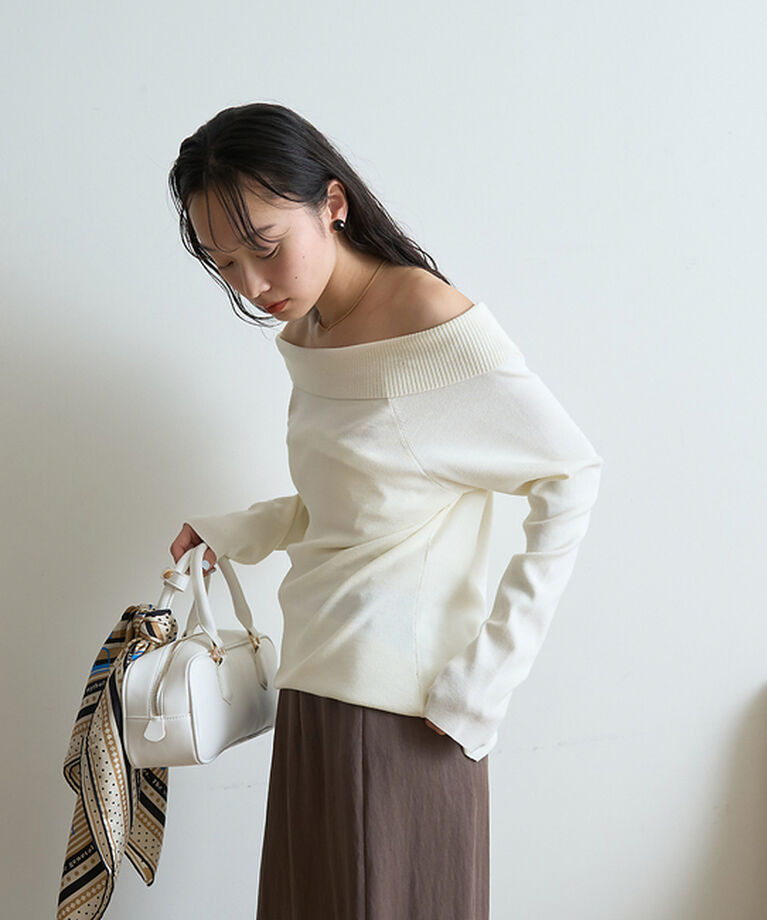 Rouge vif「オフショルレディニットプルオバー」|ニット・セーター|