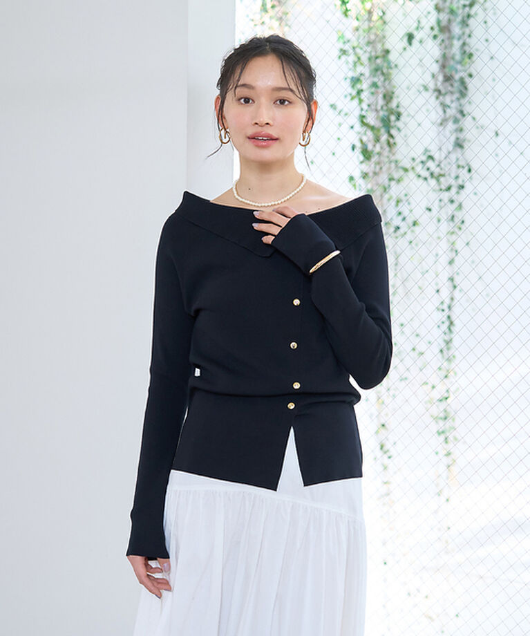 Rouge vif「オフショルレディニットプルオバー」|ニット・セーター|