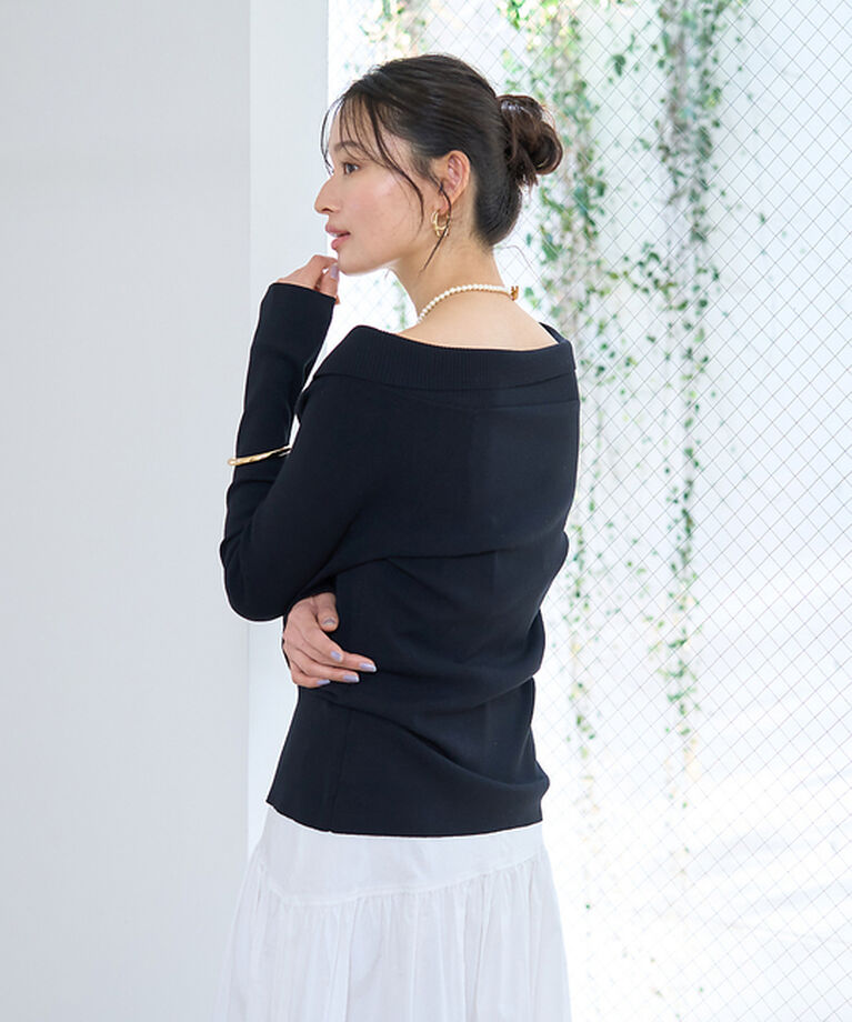 Rouge vif「オフショルレディニットプルオバー」|ニット・セーター|