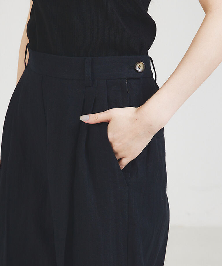 qualite「【セットアップ対応】ランダムヘリンボーンリネンパンツ」|その他|