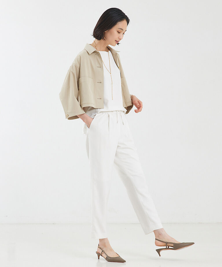 qualite「【セットアップ対応】バックサテンジョーゼットパンツ」|その他|
