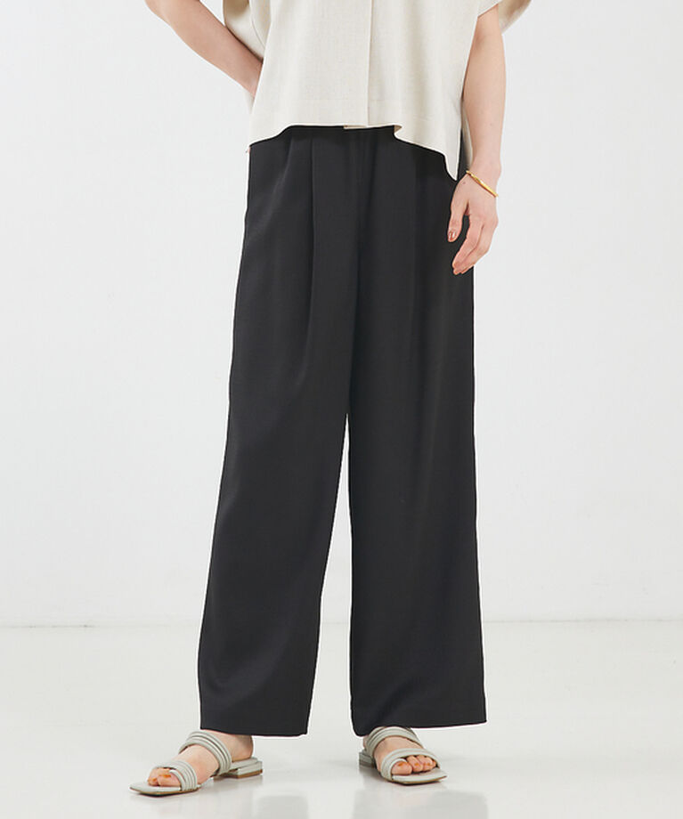 qualite「【セットアップ対応】リネンライクワイドパンツ」|その他|
