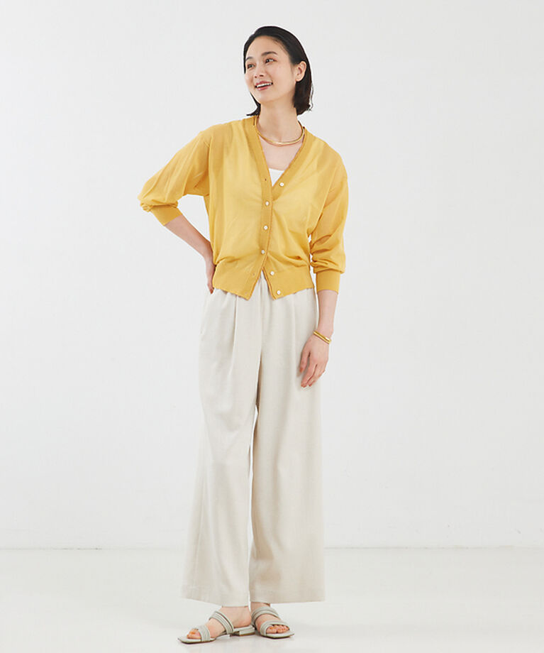 qualite「【セットアップ対応】リネンライクワイドパンツ」|その他|