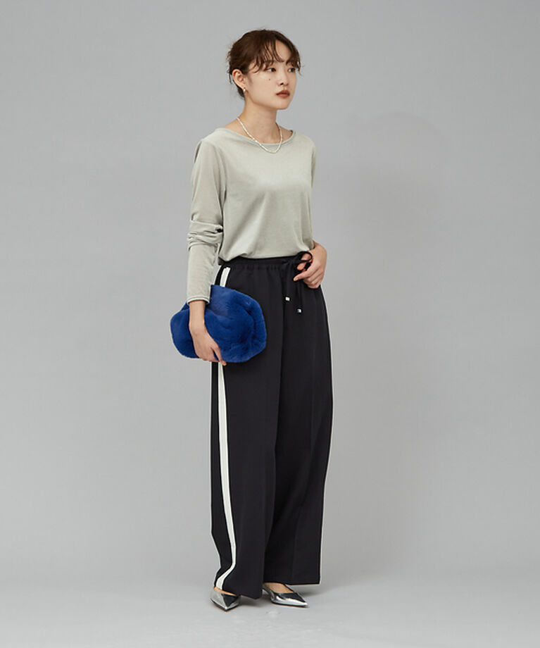 qualite「サイドラインストレートパンツ」|その他|