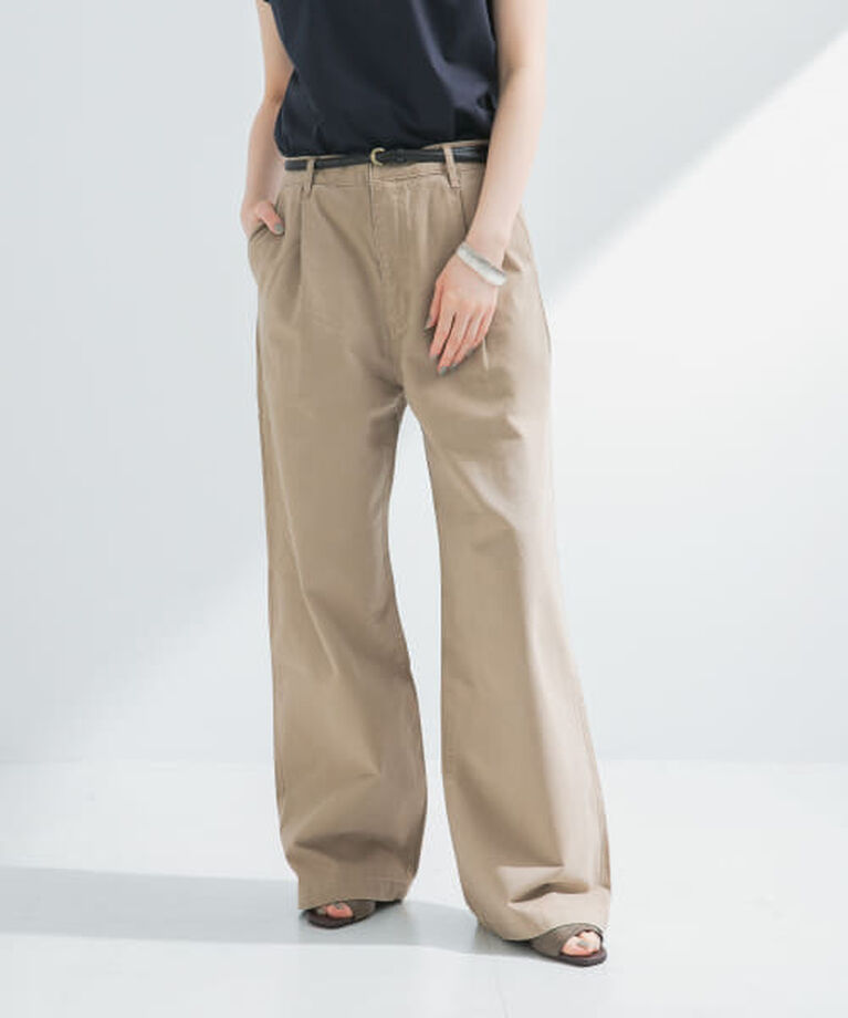 URBAN RESEARCH「UR new basic　タックワイドチノパンツ」|その他|BEIGE