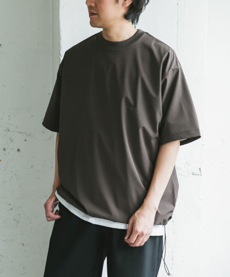 URBAN RESEARCH DOORS「DOORS 『吸水速乾/UVカット/防シワ』ダブルクロス ストレッチプルオーバー」|Tシャツ・カットソー|