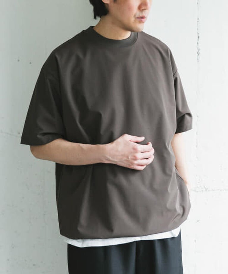 URBAN RESEARCH DOORS「DOORS 『吸水速乾/UVカット/防シワ』ダブルクロス ストレッチプルオーバー」|Tシャツ・カットソー|