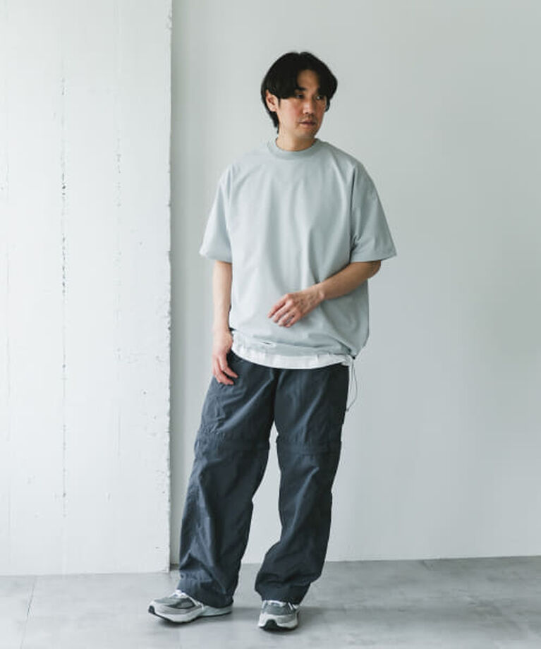URBAN RESEARCH DOORS「DOORS 『吸水速乾/UVカット/防シワ』ダブルクロス ストレッチプルオーバー」|Tシャツ・カットソー|