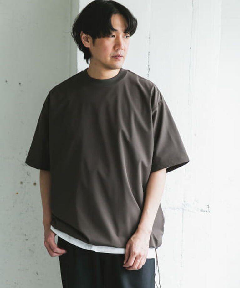 URBAN RESEARCH DOORS「DOORS 『吸水速乾/UVカット/防シワ』ダブルクロス ストレッチプルオーバー」|Tシャツ・カットソー|