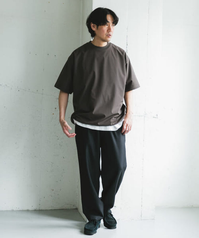 URBAN RESEARCH DOORS「DOORS 『吸水速乾/UVカット/防シワ』ダブルクロス ストレッチプルオーバー」|Tシャツ・カットソー|